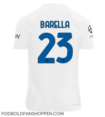 Inter Milan Nicolo Barella #23 Udebanetrøje 2023-24 Kortærmet